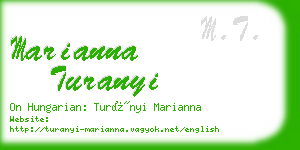 marianna turanyi business card